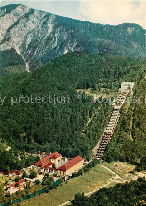Walchensee Kraftwerk Bayernwerk AG Fliegeraufnahme
