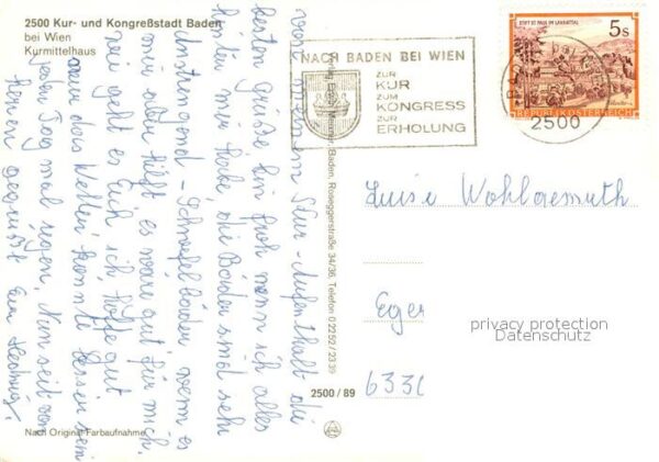Baden Wien Kurmittelhaus Kuranwendungen Denkmal St – Bild 2