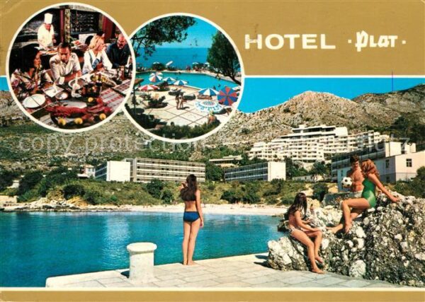 Dubrovnik Ragusa Hotel Plat Restaurant Swimming Pool Str