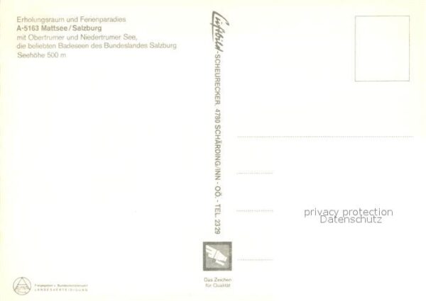 Mattsee Salzburg Obertrumersee Niedertrumersee Fliegerau – Bild 2