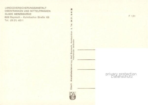 Bayreuth LVA Klinik Herzoghöhe – Bild 2