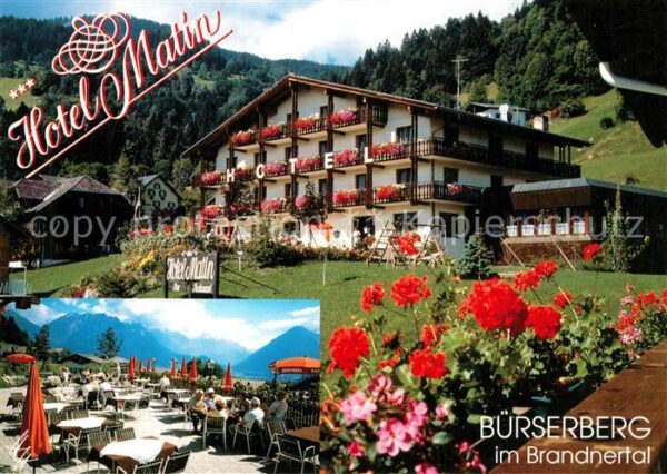 Buerserberg Vorarlberg Hotel Matin Terrasse Brandnertal