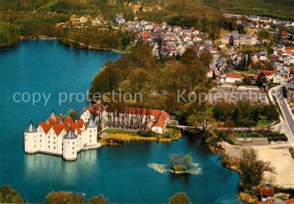 Gluecksburg Ostseebad Wasserschloss Fliegeraufnahme
