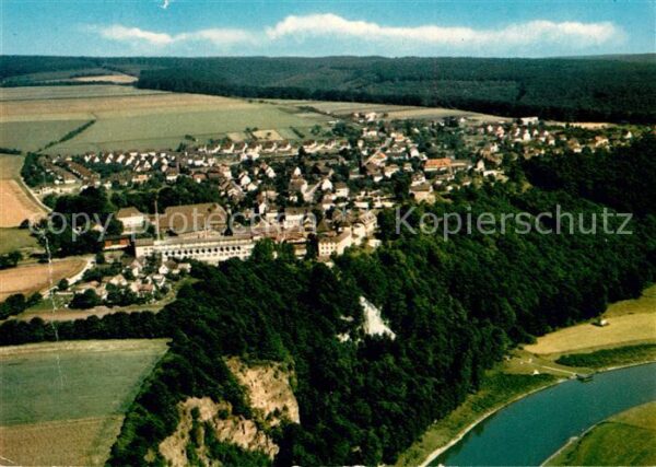 Fuerstenberg Weser Luftkurort Fliegeraufnahme