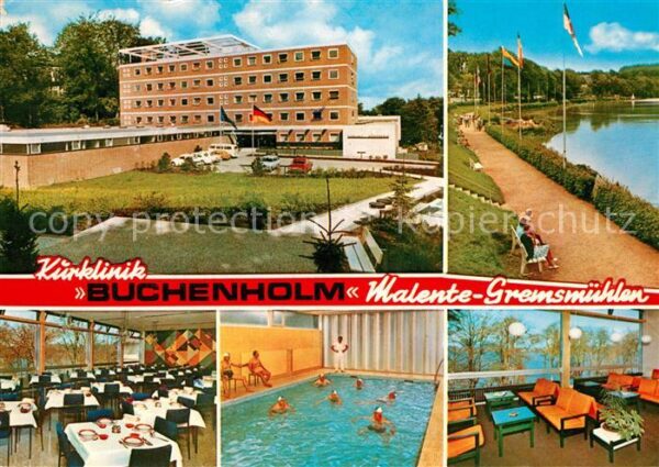 Malente-Gremsmuehlen Kurklinik Buchenholm Restaurant Hallenb