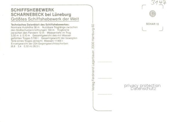 Scharnebeck Lueneburg Schiffshebewerk Frachtkahn Bauwerk Flie – Bild 2