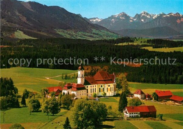 Wies Steingaden Die Wies Wallfahrtskirche Alpenpanorama