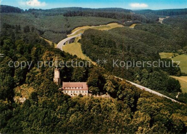 Bad Driburg Iburgplateau mit Sachsenklause und Umge