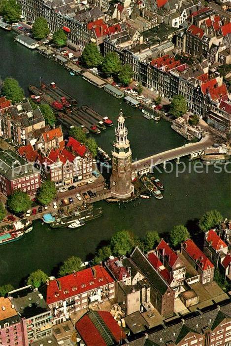 Amsterdam Niederlande Montelbaanstoren en omgeving Montelbaan