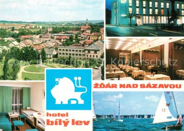 Zdar nad Sazavou Saar Hotel Bily Lev Segelregatta Stadtpanora