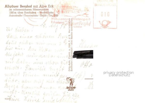Sonthofen Oberallgaeu Allgäuer Berghof mit Alpe Eck Hörnergeb – Bild 2