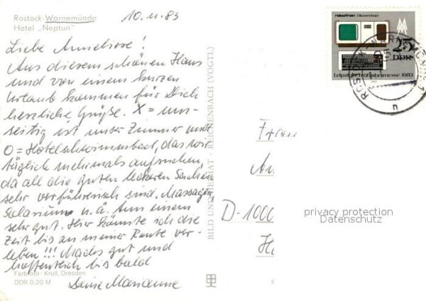 Warnemuende Ostseebad Hotel Neptun Nachtaufnahme – Bild 2