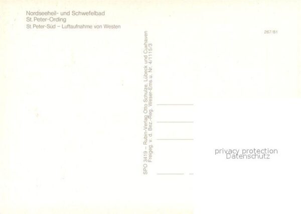 St Peter-Ording Nordseeheilbad Schwefelbad Luftaufnahme – Bild 2