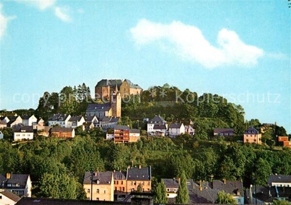 Westerburg Westerwald Teilansicht mit Schlossberg Schlosskirc