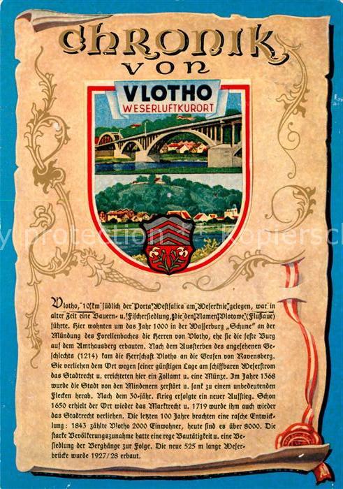 Vlotho Weserluftkurort Chronik Wappen Siegel