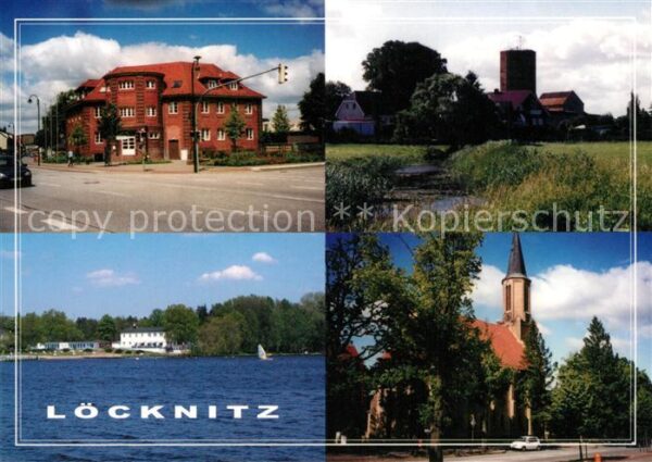 Loecknitz Mecklenburg-Vorpommern Amtsgebäude Burgfried Löcknitzer See Ki