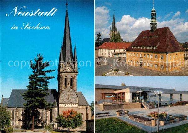 Neustadt Sachsen Sankt Jakobi Kirche Rathaus Schwimmhall