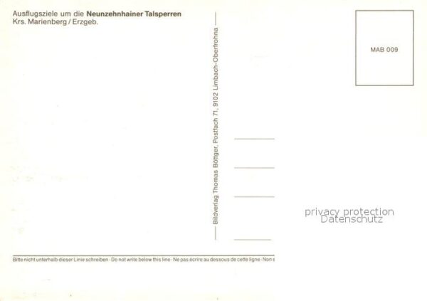 Neunzehnhain Gaststätte Kalkwerk Heinzebank Talsperr – Bild 2