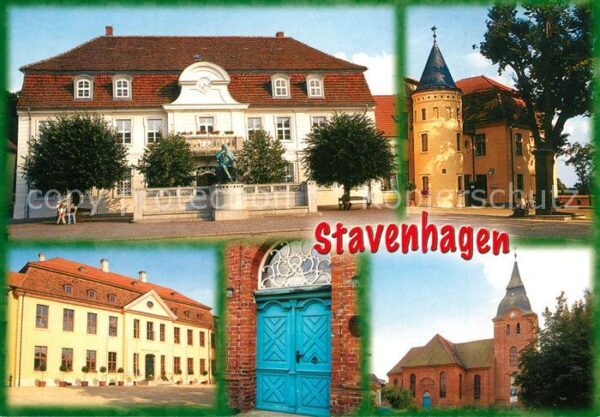 Stavenhagen Stadtkirche Schloss Rathaus Reuter Denk