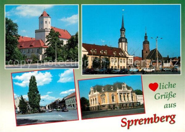 Spremberg Niederlausitz Schloss Rathaus Kreuzkirche Dresdener S