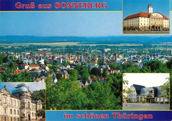 Sonneberg Thueringen Panorama Rathaus Deutsches Spielzeugmus