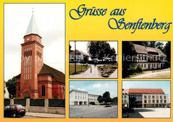 Senftenberg Niederlausitz Kirche Gaststätte Gaumensegel Kommandan