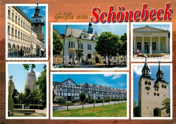 Schoenebeck Elbe Lindenbad Rathaus Sankt Jakobi Kirche