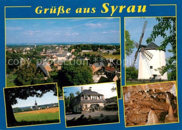 Syrau Vogtland Panorama Turmholländermühle Kirche Höhl