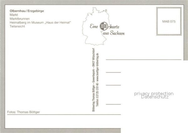 Olbernhau Erzgebirge Panorama Markt Marktbrunnen Heimatberg – Bild 2
