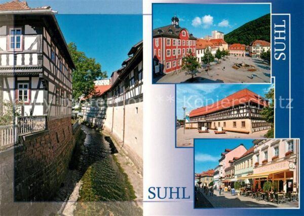 Suhl Thueringer Wald Waffenmuseum Marktplatz Rathaus Steinwe