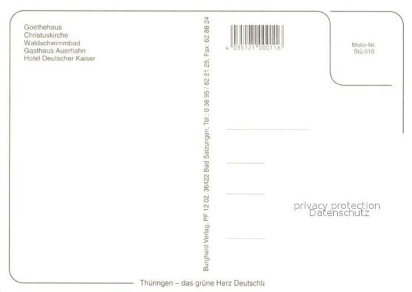 Stuetzerbach Goethehaus Christuskirche Waldschwimmba – Bild 2