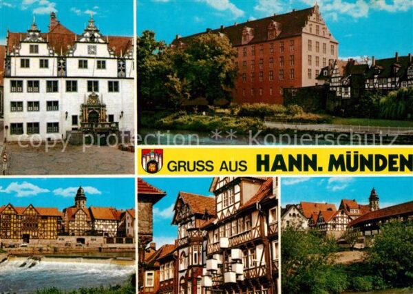 Hannoversch Muenden Fachwerkh?user Schloss