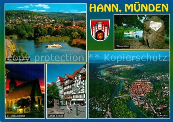 Hannoversch Muenden Werra Fulda Weser Weserstein Blasiuskir