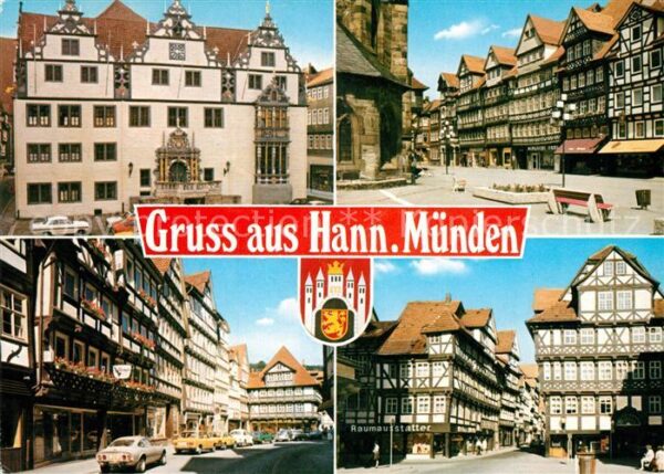 Hannoversch Muenden Rathaus Marktplatz Fachwerkh?user