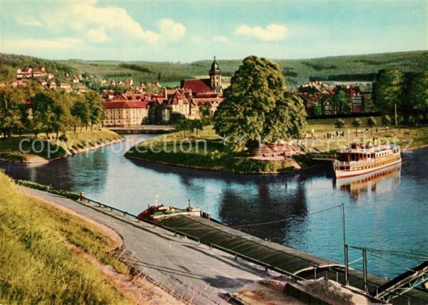 Hannoversch Muenden Werra Fulda Zusammenfluss
