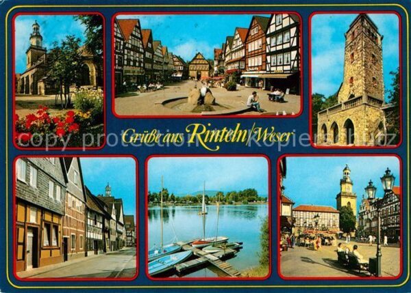 Rinteln Marktplatz Hafen Stadtansichten