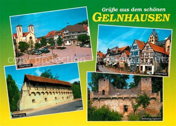 Gelnhausen Obermarkt Wehrgang Befestigungsturm Unt