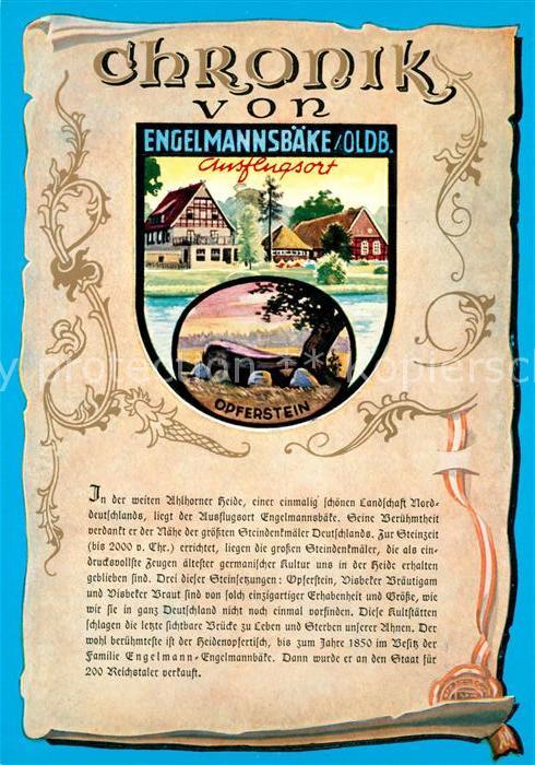 Visbek Gastst?tte Engelmannsb?ke Opferstein Ch