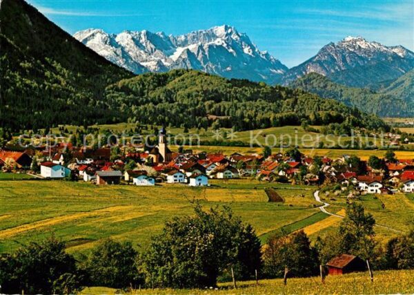 Ohlstadt gegen Zugspitzgruppe und Kramer
