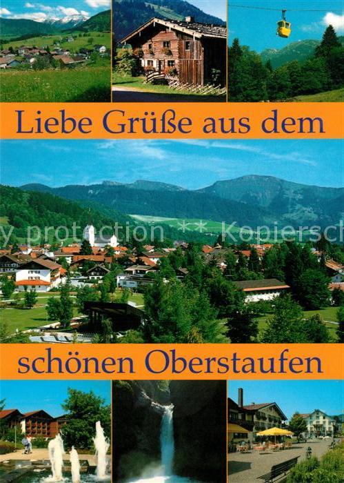 Oberstaufen Fliegeraufnahme Wasserfall Seilbahn Bru