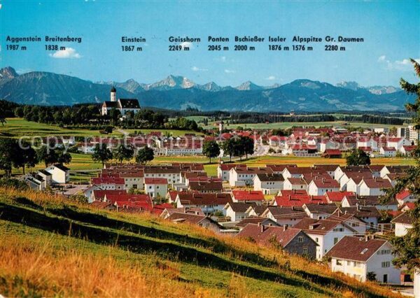 Marktoberdorf mit Geisshorn Ponten Alpspitze Einstein