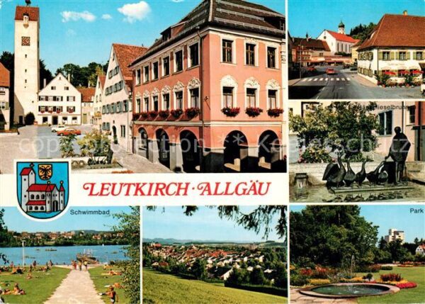 Leutkirch Park Badestelle Gänselieselbrunnen