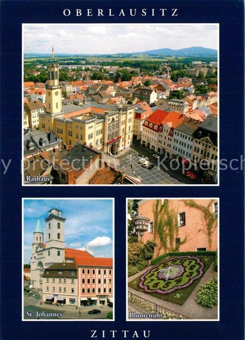 Zittau Rathaus St. Johannes Blumenuhr