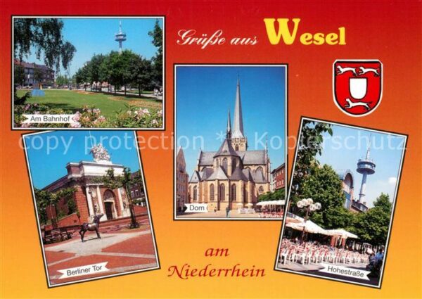 Wesel Rhein Bahnhof Dom Hohestrasse Berliner-Tor
