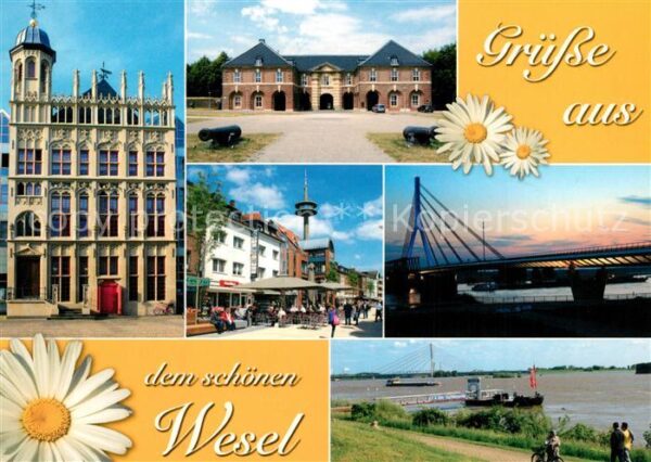 Wesel Rhein Brücke Rhein