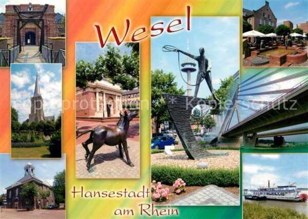 Wesel Rhein Hansestadt Rhein Ziehbrücke