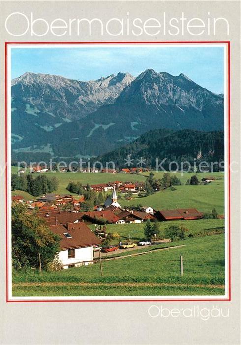 Obermaiselstein mit Sonnenkopf und Entschenkopf Nebelho