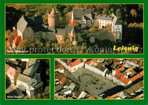Leisnig Fliegeraufnahme Burg-Mildenstein Hotel-