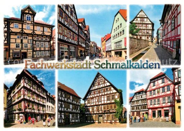 Schmalkalden Fachwerkstadt Auer-Gasse Kirchhof Mohre