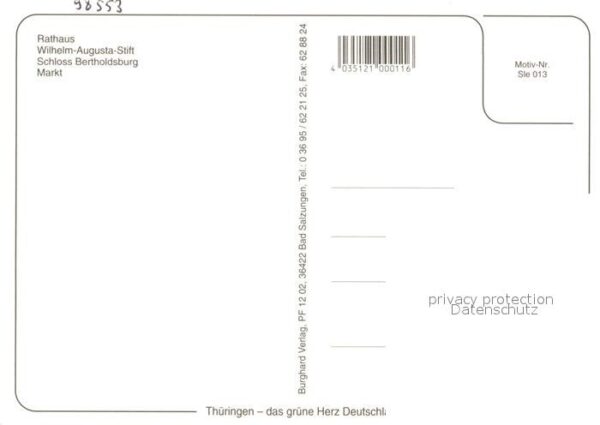 Schleusingen Wilhelm-Augusta-Stift Schloß-Bertholdsb – Bild 2
